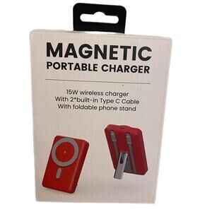 Magnetic Power Bank 10000mAh USB C Charger Wireless Magsafe Charging for iPhone